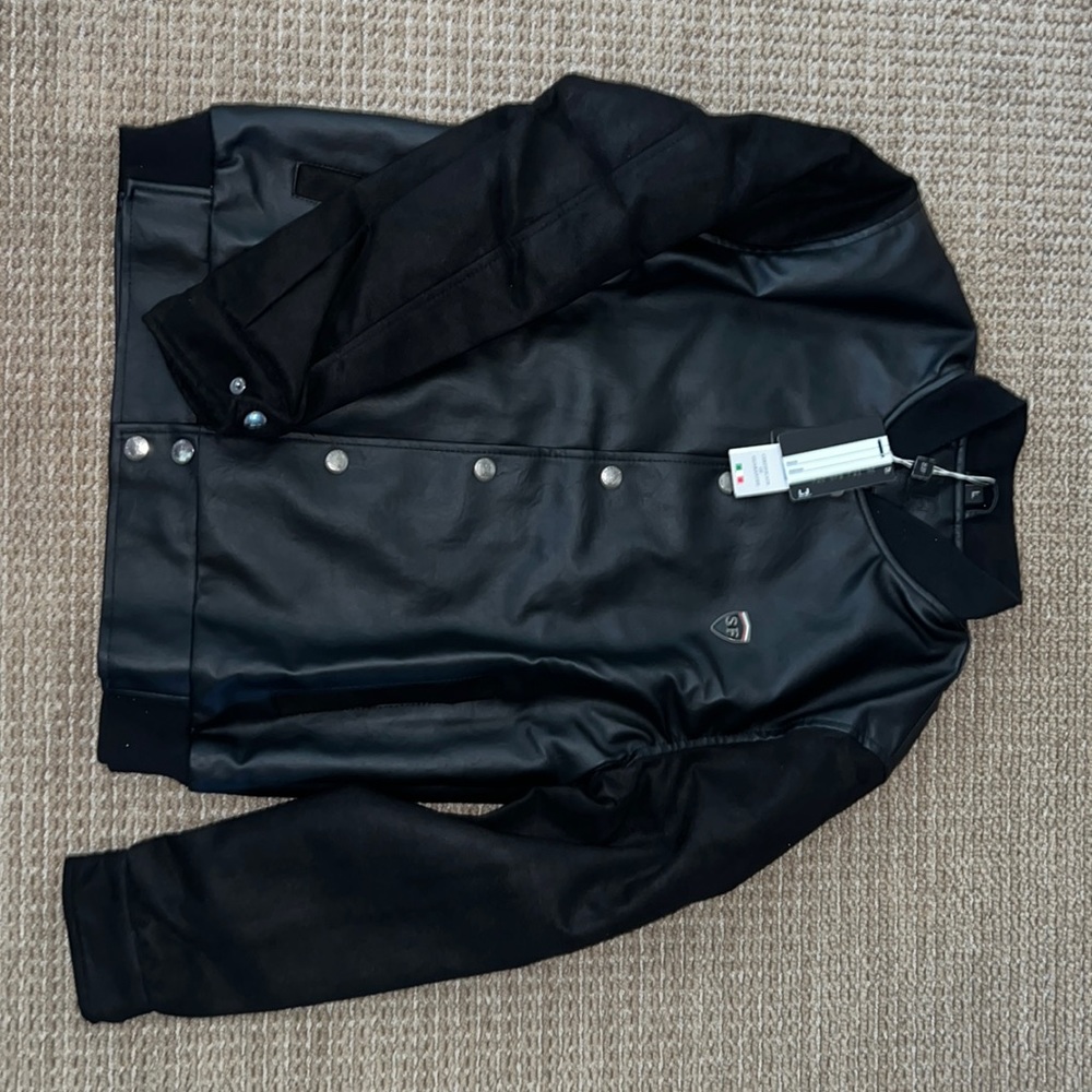 MENS ITALIAN SUEDE/ LEATHER BOMBER LEATHER JACKET